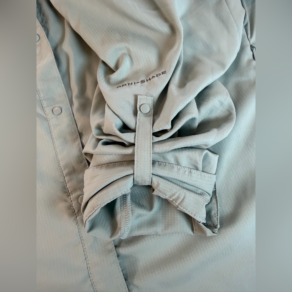 Columbia Women's PFG Tamiami II Long Sleeve Fishing Shirt Blue 3X - Picture 7 of 14